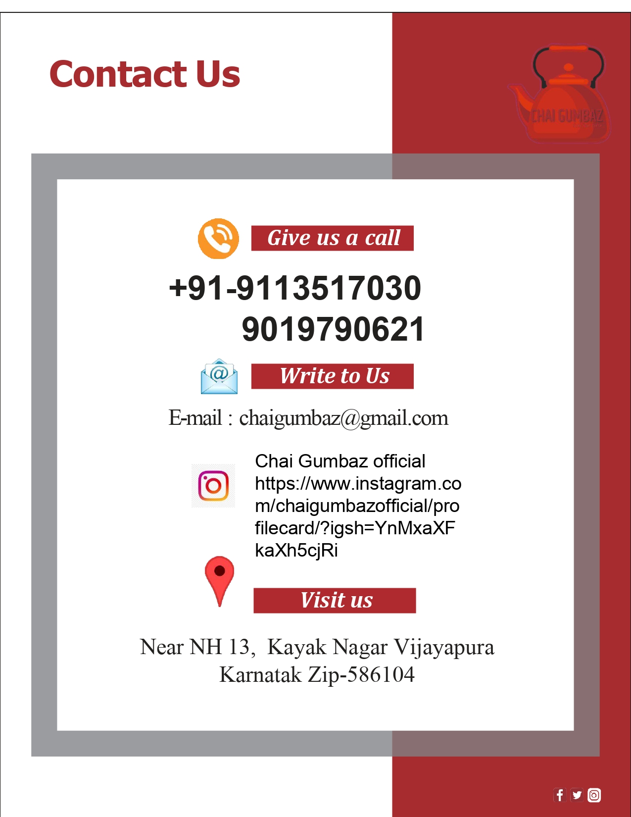 Chai Gumbaz Franchise 6